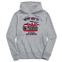 Toddler Vive La Fete Gray Florida Atlantic Owls On My Way To Pullover Hoodie