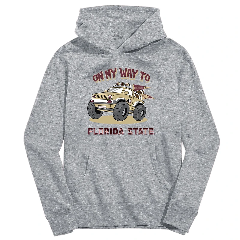 Toddler Vive La Fete Gray Florida State Seminoles On My Way To Pullover Hoodie