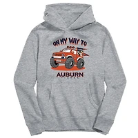 Toddler Vive La Fete Gray Auburn Tigers On My Way To Pullover Hoodie