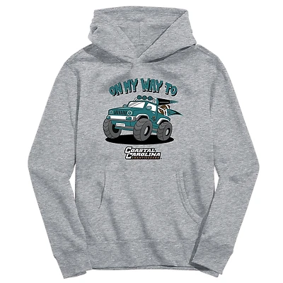 Toddler Vive La Fete Gray Coastal Carolina Chanticleers On My Way To Pullover Hoodie