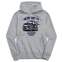 Toddler Vive La Fete Gray Jackson State Tigers On My Way To Pullover Hoodie