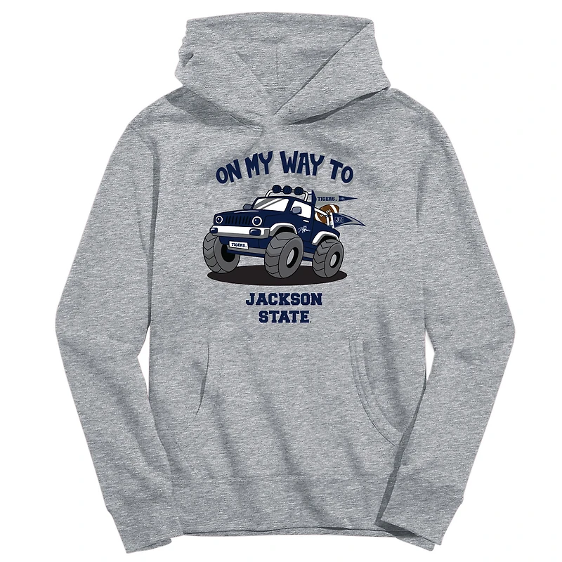 Toddler Vive La Fete Gray Jackson State Tigers On My Way To Pullover Hoodie
