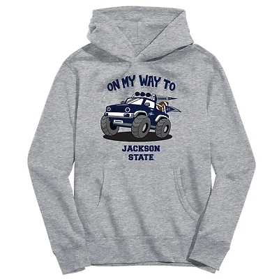 Toddler Vive La Fete Gray Jackson State Tigers On My Way To Pullover Hoodie