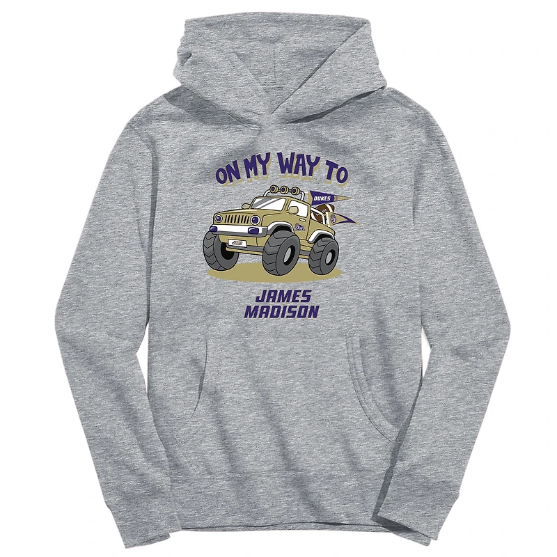 Toddler Vive La Fete Gray James Madison Dukes On My Way To Pullover Hoodie