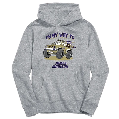 Toddler Vive La Fete Gray James Madison Dukes On My Way To Pullover Hoodie