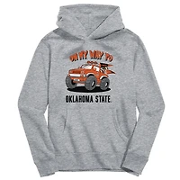 Toddler Vive La Fete Gray Oklahoma State Cowboys On My Way To Pullover Hoodie