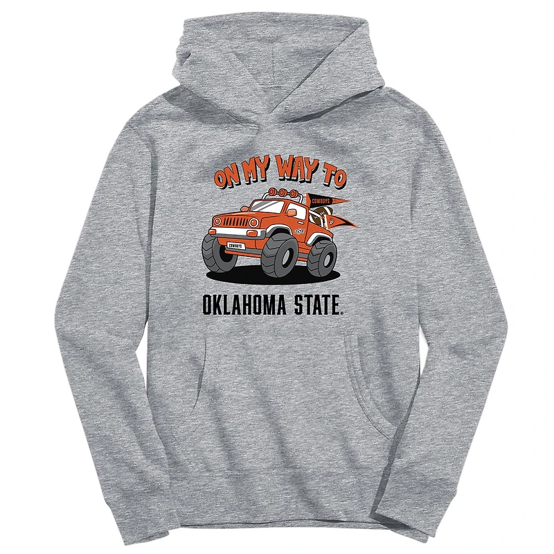 Toddler Vive La Fete Gray Oklahoma State Cowboys On My Way To Pullover Hoodie