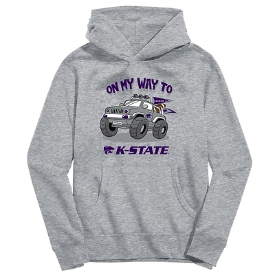 Toddler Vive La Fete Gray Kansas State Wildcats On My Way To Pullover Hoodie