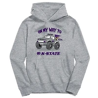 Toddler Vive La Fete Gray Kansas State Wildcats On My Way To Pullover Hoodie
