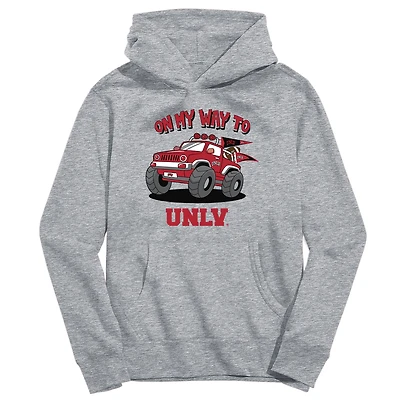 Toddler Vive La Fete Gray UNLV Rebels On My Way To Pullover Hoodie