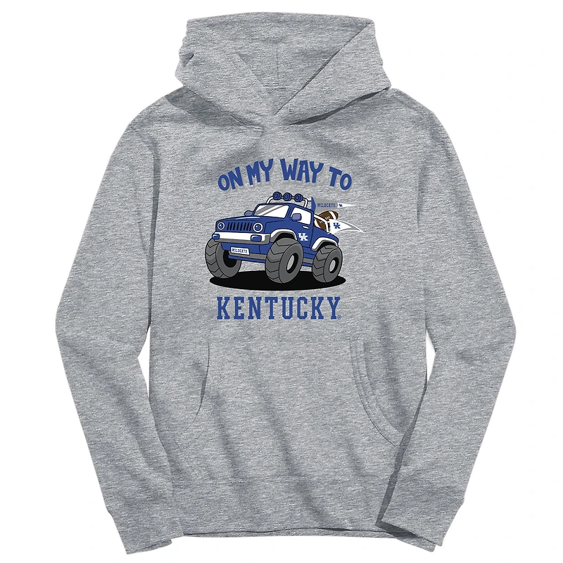 Toddler Vive La Fete Gray Kentucky Wildcats On My Way To Pullover Hoodie