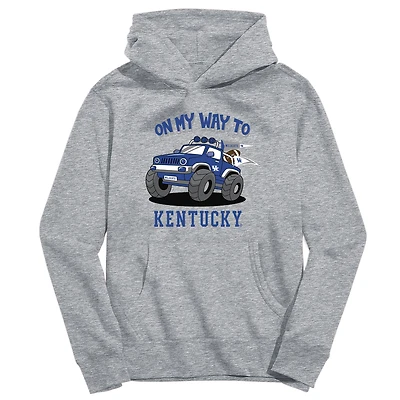 Toddler Vive La Fete Gray Kentucky Wildcats On My Way To Pullover Hoodie
