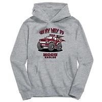 Toddler Vive La Fete Gray North Carolina Central Eagles On My Way To Pullover Hoodie