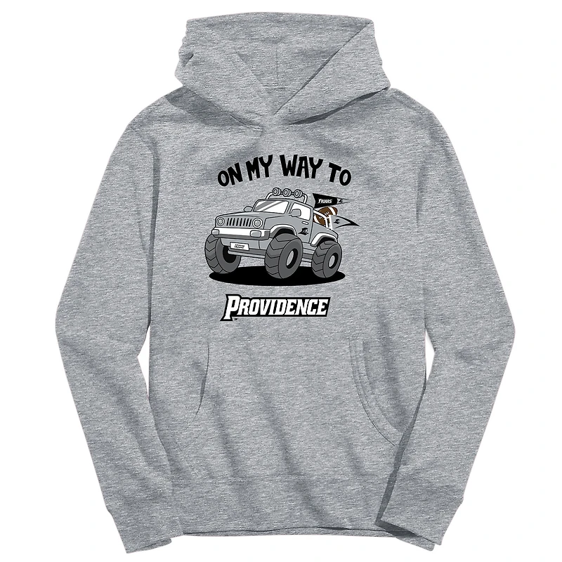 Toddler Vive La Fete Gray Providence Friars On My Way To Pullover Hoodie