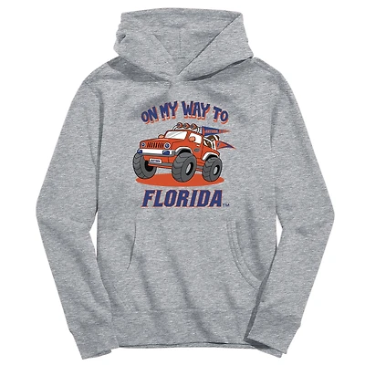 Toddler Vive La Fete Gray Florida Gators On My Way To Pullover Hoodie