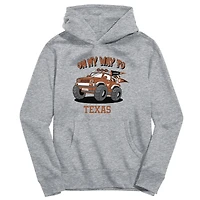 Toddler Vive La Fete Gray Texas Longhorns On My Way To Pullover Hoodie