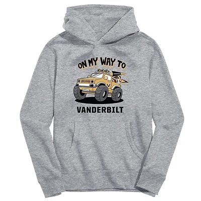 Toddler Vive La Fete Gray Vanderbilt Commodores On My Way To Pullover Hoodie
