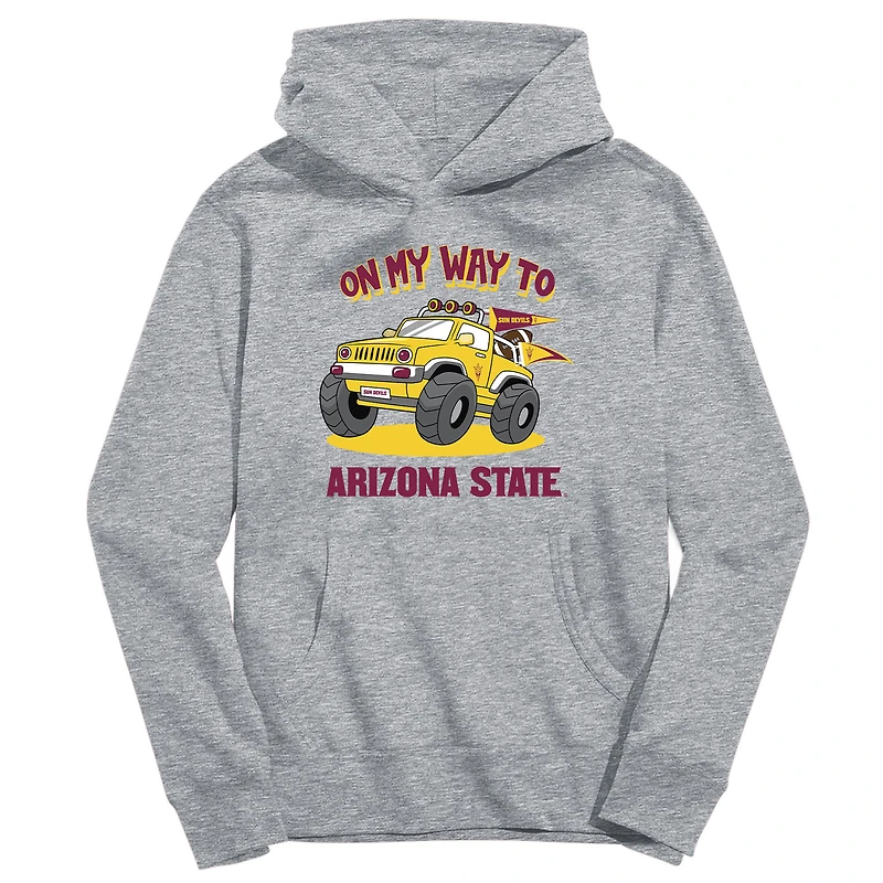 Toddler Vive La Fete Gray Arizona State Sun Devils On My Way To Pullover Hoodie
