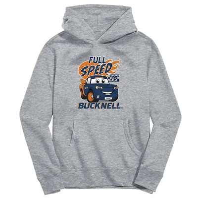 Youth Vive La Fete Gray Bucknell Bison Full Speed Pullover Hoodie