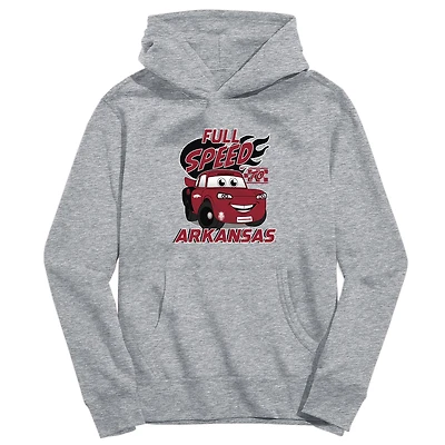 Youth Vive La Fete Gray Arkansas Razorbacks Full Speed Pullover Hoodie