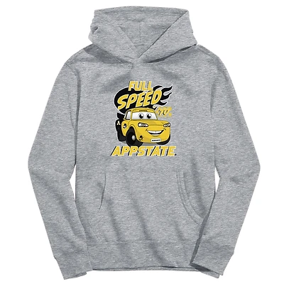 Youth Vive La Fete Gray Appalachian State Mountaineers Full Speed Pullover Hoodie