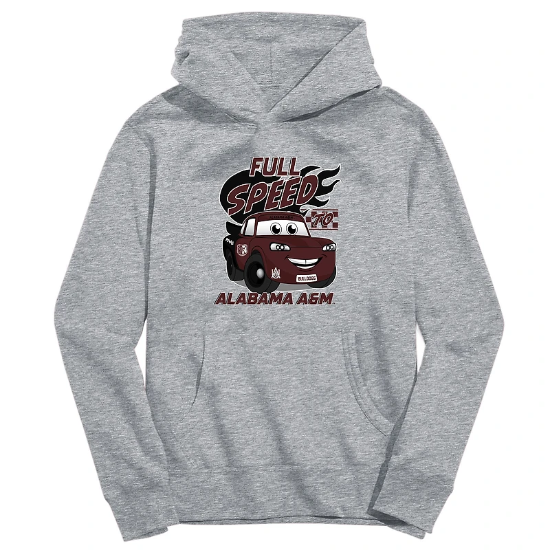 Youth Vive La Fete Gray Alabama A&M Bulldogs Full Speed Pullover Hoodie