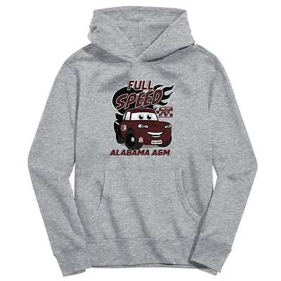 Youth Vive La Fete Gray Alabama A&M Bulldogs Full Speed Pullover Hoodie