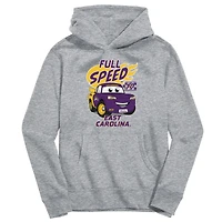 Youth Vive La Fete Gray ECU Pirates Full Speed Pullover Hoodie