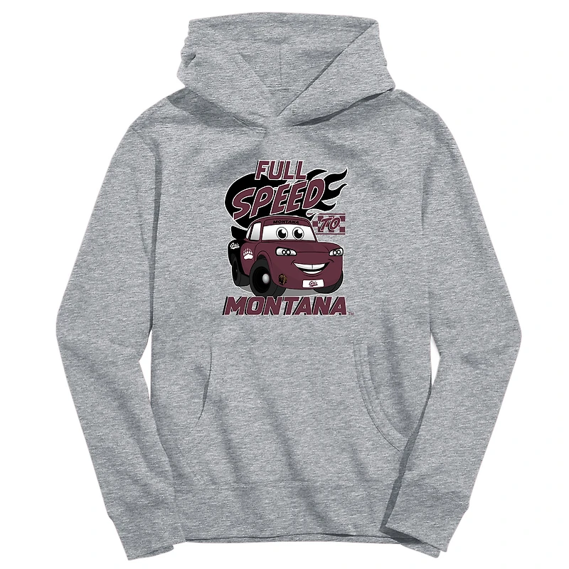 Youth Vive La Fete Gray Montana Grizzlies Full Speed Pullover Hoodie
