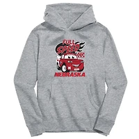Youth Vive La Fete Gray Nebraska Huskers Full Speed Pullover Hoodie
