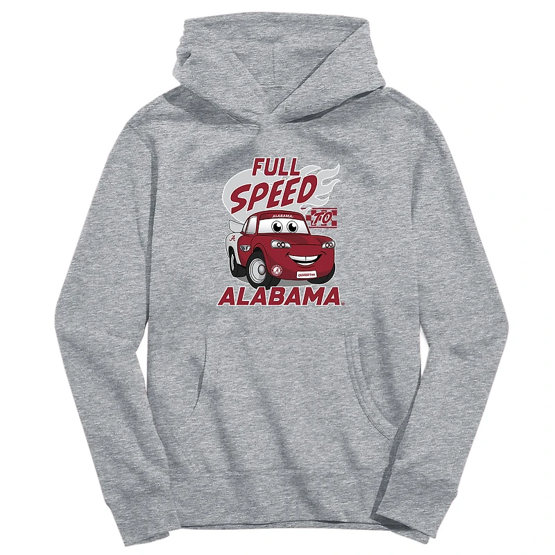 Youth Vive La Fete Gray Alabama Crimson Tide Full Speed Pullover Hoodie