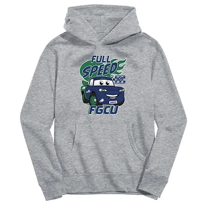 Youth Vive La Fete Gray Florida Gulf Coast Eagles Full Speed Pullover Hoodie