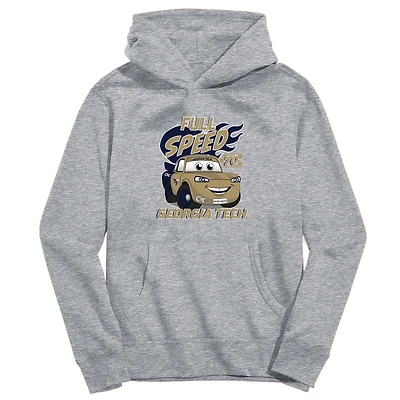 Youth Vive La Fete Gray Georgia Tech Yellow Jackets Full Speed Pullover Hoodie