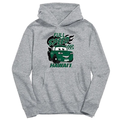 Youth Vive La Fete Gray Hawaii Rainbow Warriors Full Speed Pullover Hoodie