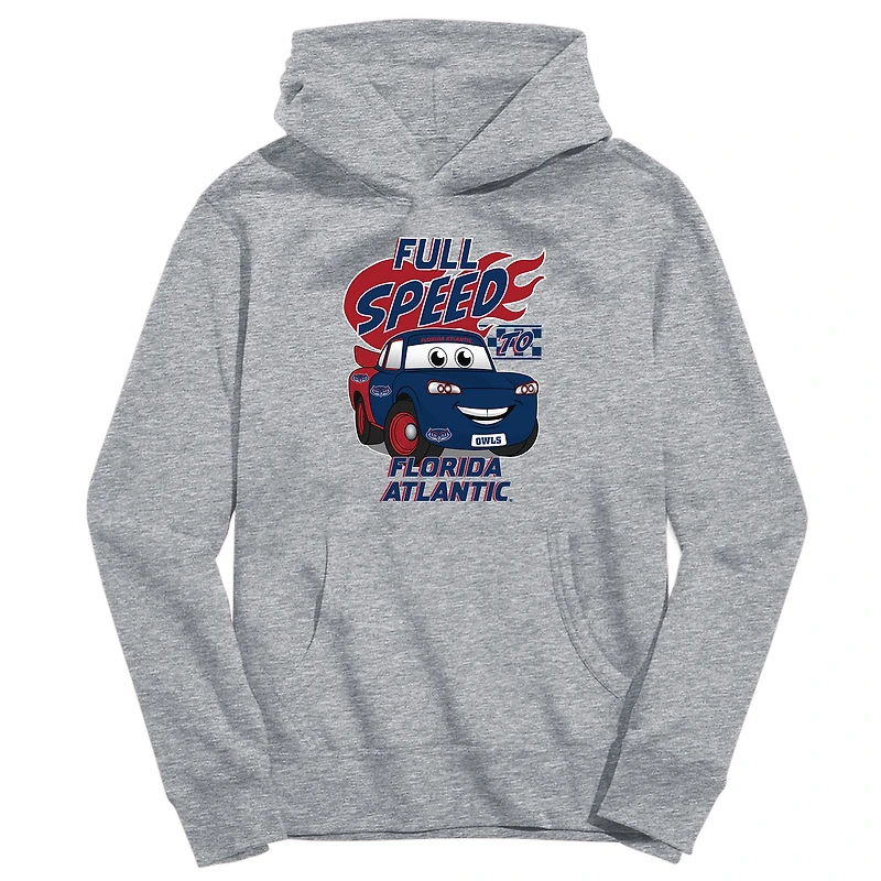 Youth Vive La Fete Gray Florida Atlantic Owls Full Speed Pullover Hoodie
