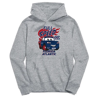 Youth Vive La Fete Gray Florida Atlantic Owls Full Speed Pullover Hoodie