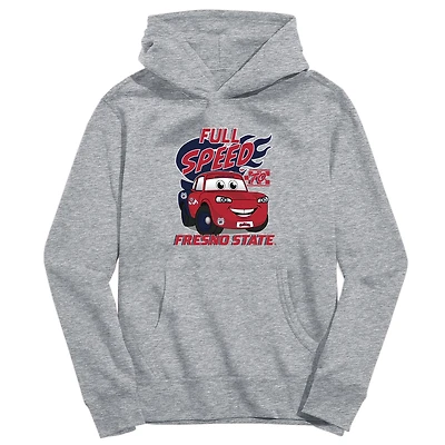 Youth Vive La Fete Gray Fresno State Bulldogs Full Speed Pullover Hoodie