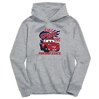 Youth Vive La Fete Gray Fresno State Bulldogs Full Speed Pullover Hoodie