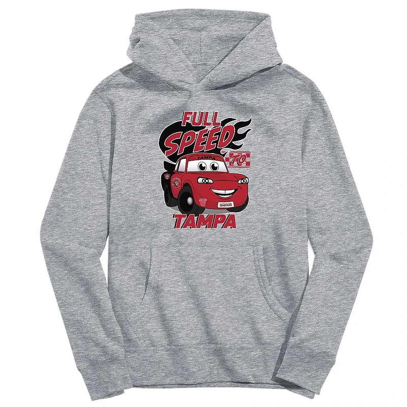 Youth Vive La Fete Gray Tampa Spartans Full Speed Pullover Hoodie