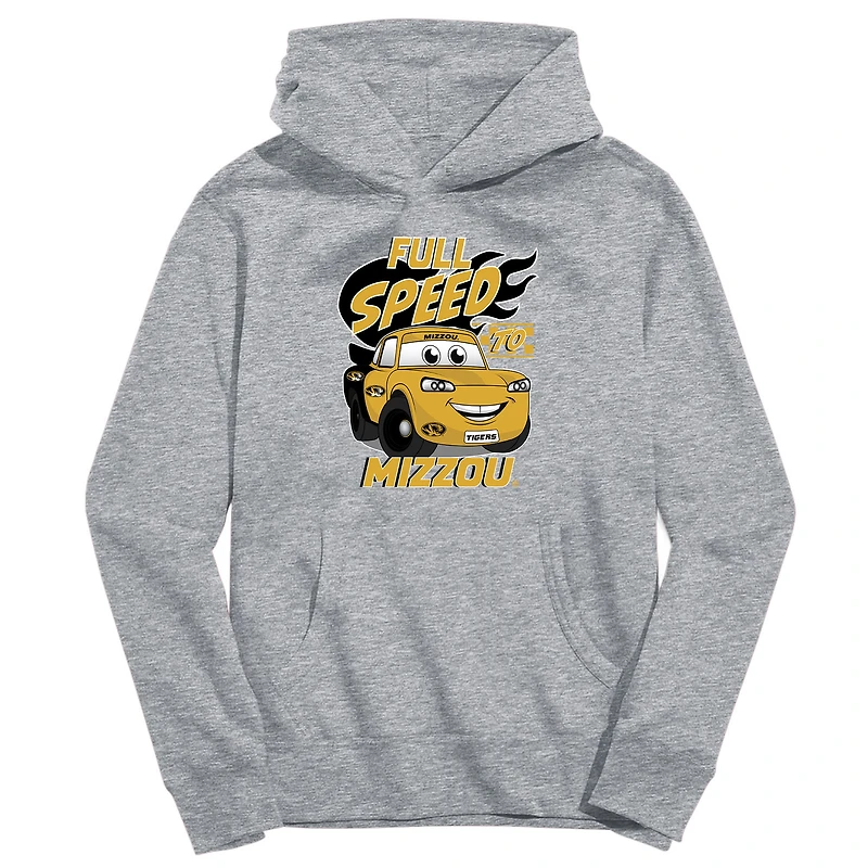 Youth Vive La Fete Gray Missouri Tigers Full Speed Pullover Hoodie