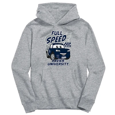 Youth Vive La Fete Gray Xavier Musketeers Full Speed Pullover Hoodie