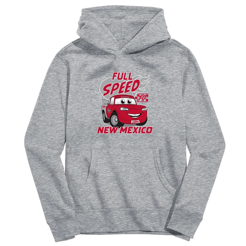 Youth Vive La Fete Gray New Mexico Lobos Full Speed Pullover Hoodie