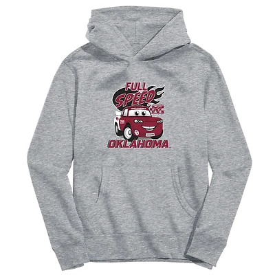 Youth Vive La Fete Gray Oklahoma Sooners Full Speed Pullover Hoodie