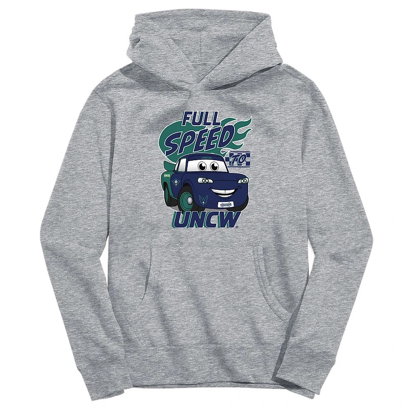 Youth Vive La Fete Gray UNC Wilmington Seahawks Full Speed Pullover Hoodie