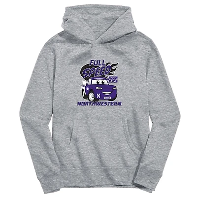 Youth Vive La Fete Gray Northwestern Wildcats Full Speed Pullover Hoodie