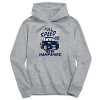 Youth Vive La Fete Gray New Hampshire Wildcats Full Speed Pullover Hoodie