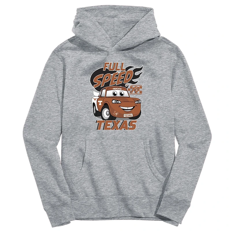 Youth Vive La Fete Gray Texas Longhorns Full Speed Pullover Hoodie