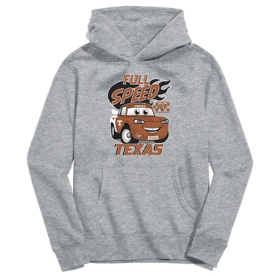 Youth Vive La Fete Gray Texas Longhorns Full Speed Pullover Hoodie