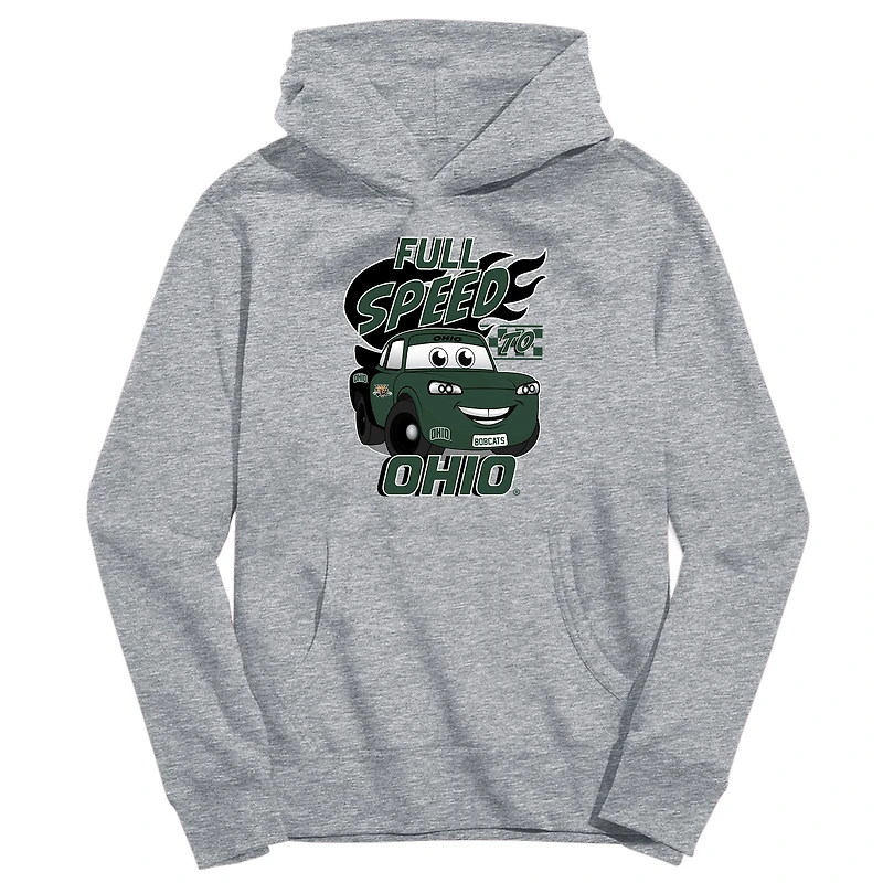 Youth Vive La Fete Gray Ohio Bobcats Full Speed Pullover Hoodie