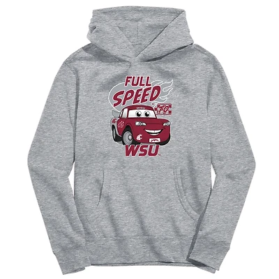 Youth Vive La Fete Gray Washington State Cougars Full Speed Pullover Hoodie